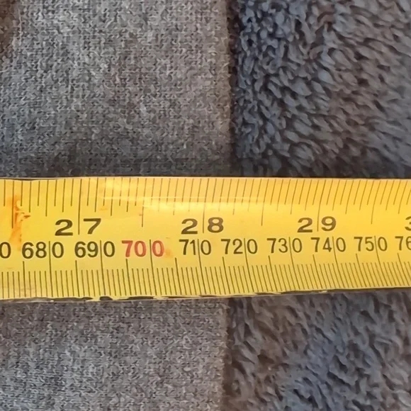 FILA| Grey Long Sleeve Hoodie Sweatshirt With Front Pouch Cotton Blend - Picture 9 of 14